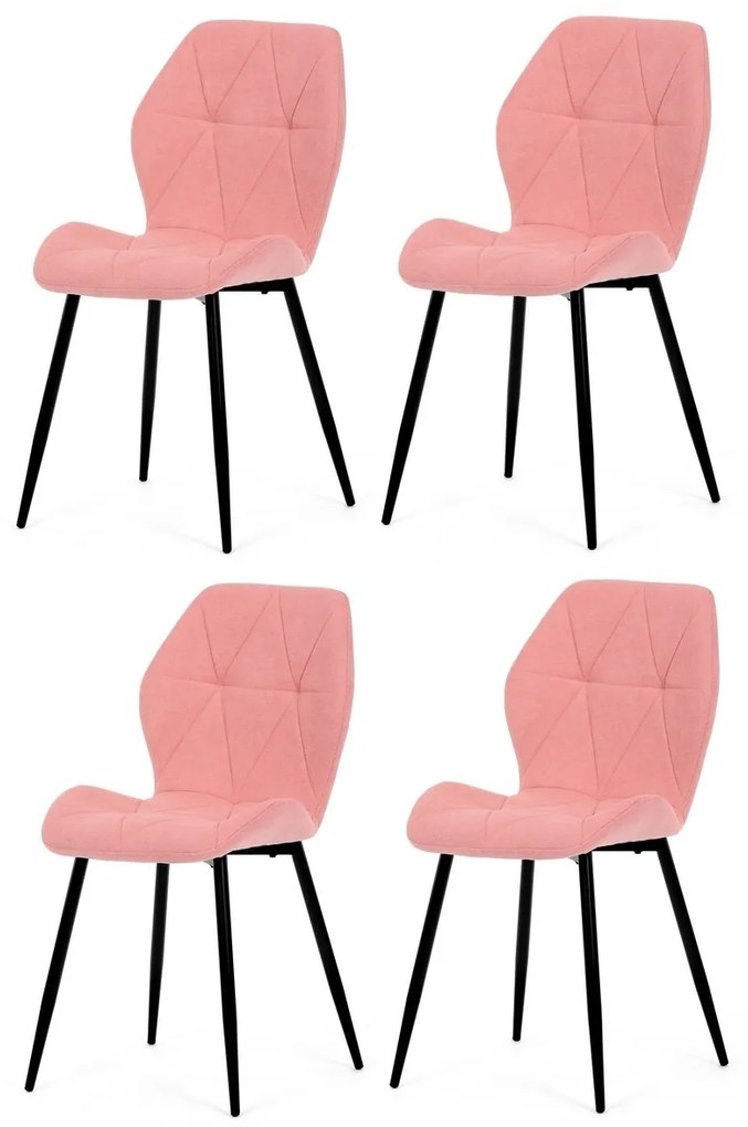 Zestaw krzeseł do jadalni CT-285 PINK2, 4 szt.