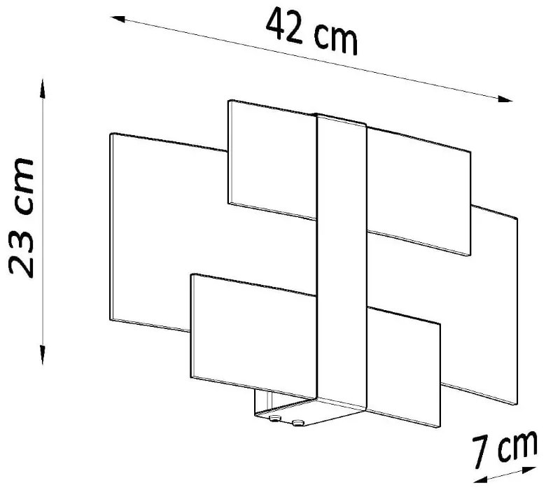 Biały kinkiet Marett – Sollux