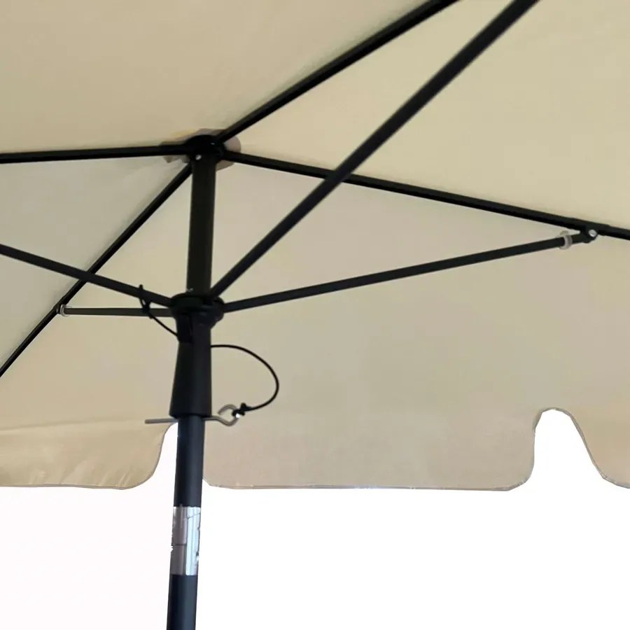 Beżowy Parasol Plażowy Ze Zmianą Kąta Nachylenia M8-G01