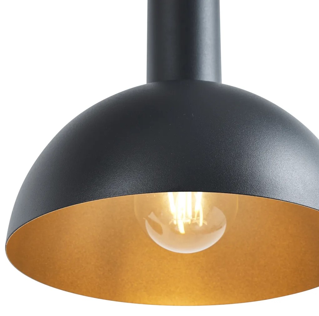 Nowoczesna lampa wisząca czarna 6-punktowa - Biles Nowoczesny Oswietlenie wewnetrzne