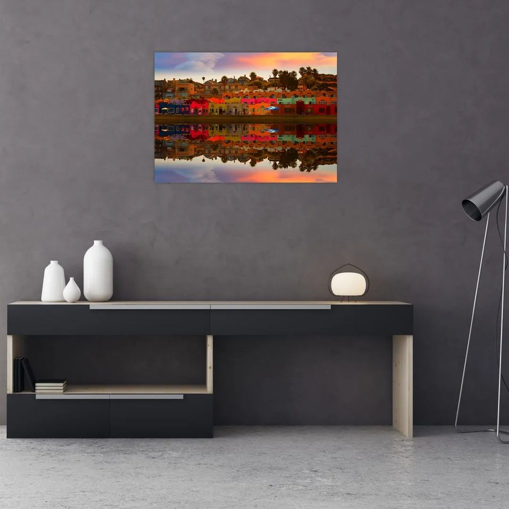Obraz na szkle - Miejsce do letniego pływania (70x50 cm)