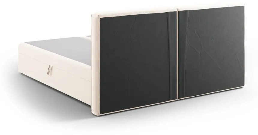 Kremowe łóżko boxspring ze schowkiem 160x200 cm Arendal – Cosmopolitan Design