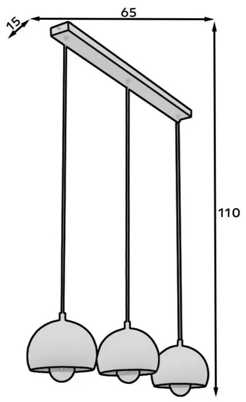 Lampa wisząca CALLIDE II biała ELTAP