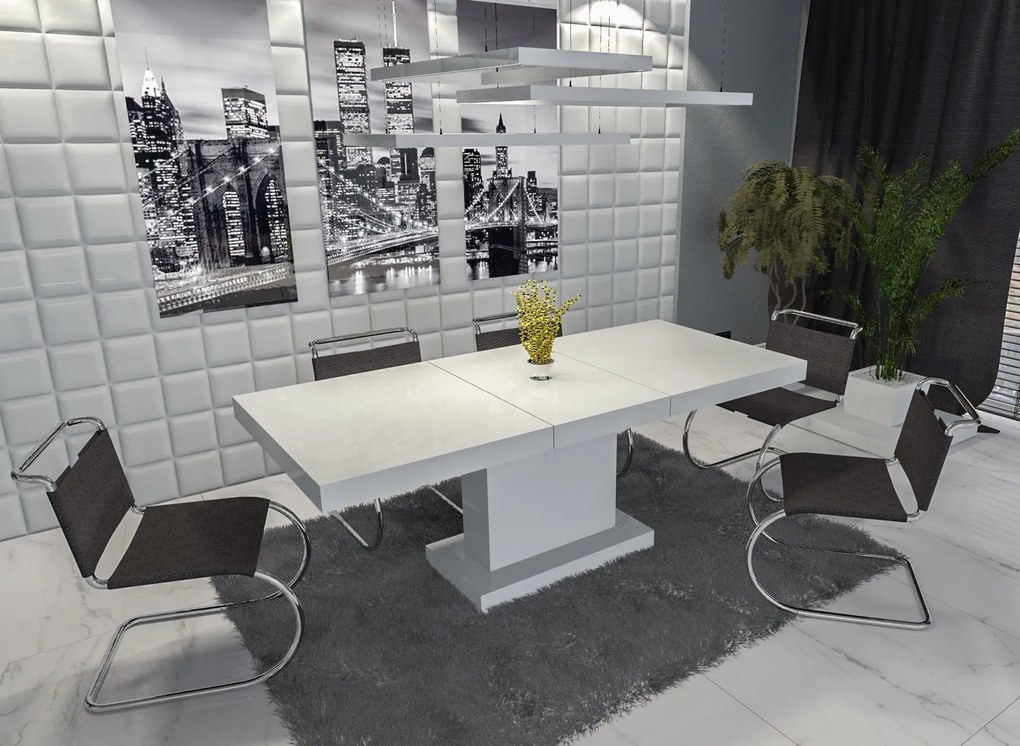 Rozkładany stół do jadalni w wysokim połysku Major