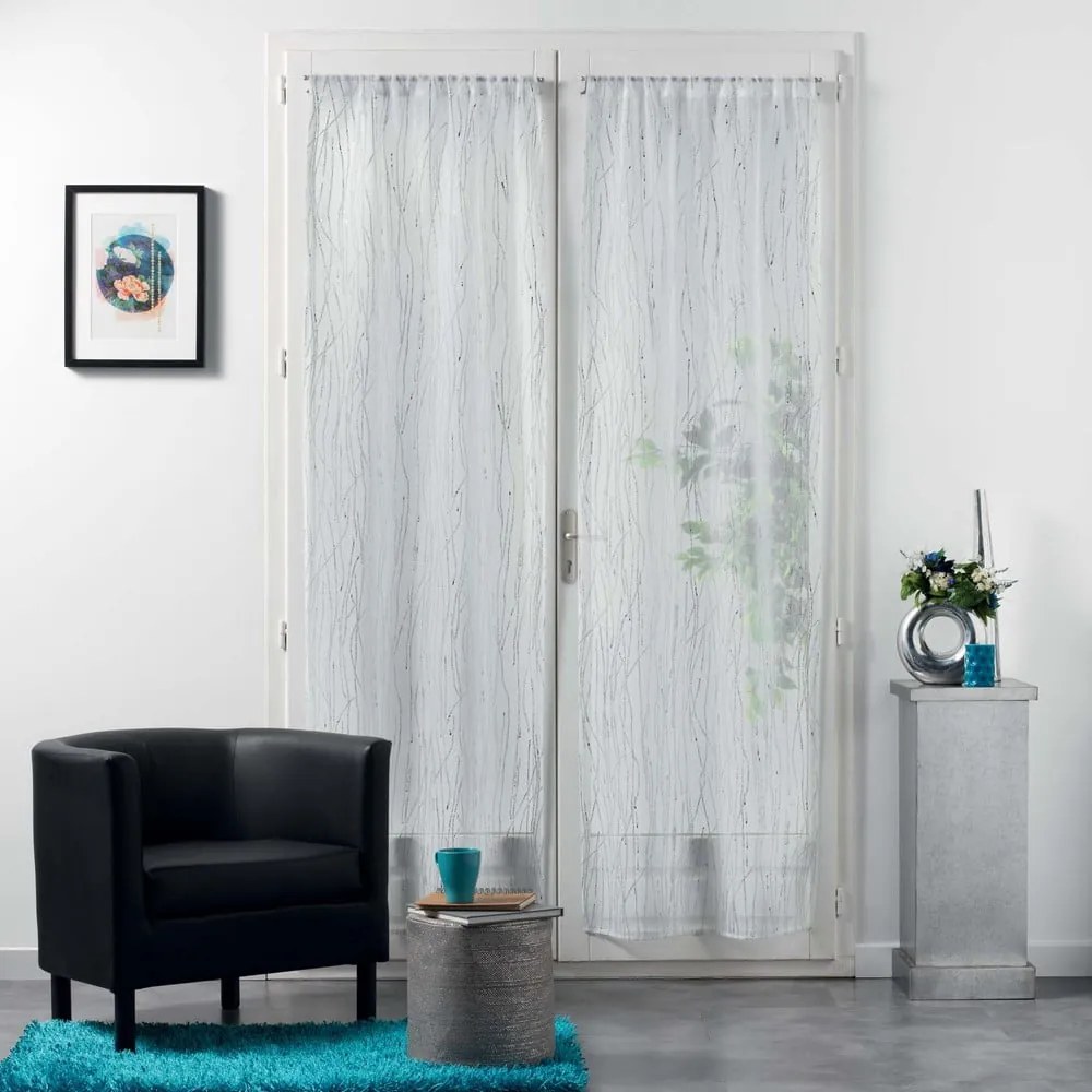 Białe firanki z woalu zestaw 2 szt. 70x200 cm Filiane – douceur d'intérieur