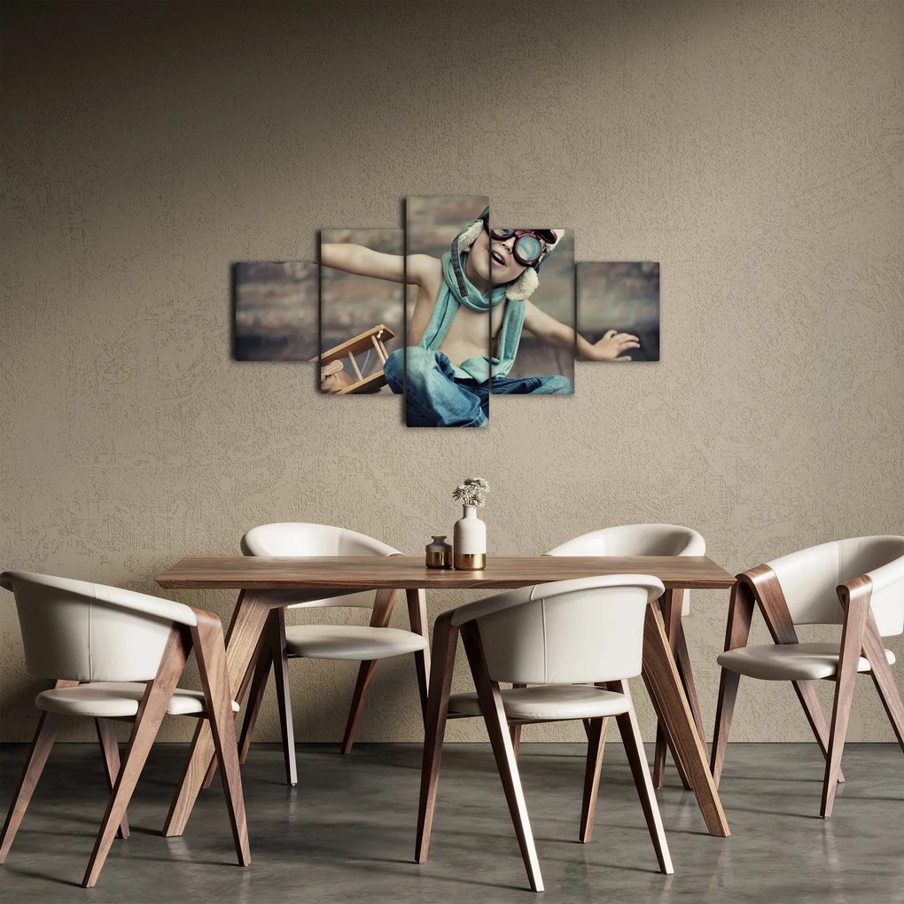 Obraz - Młody lotnik (125x70 cm)