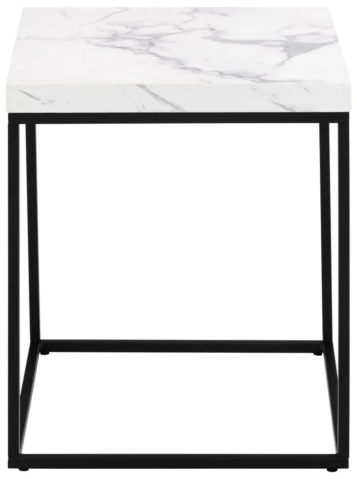 Stolik z blatem w dekorze marmuru 40x40 cm Barossa – Actona