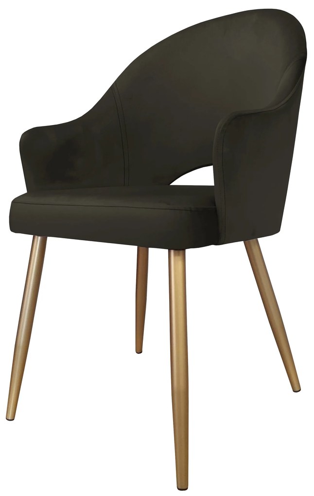 Krzesło obrotowe Velvet podstawa złota MG05