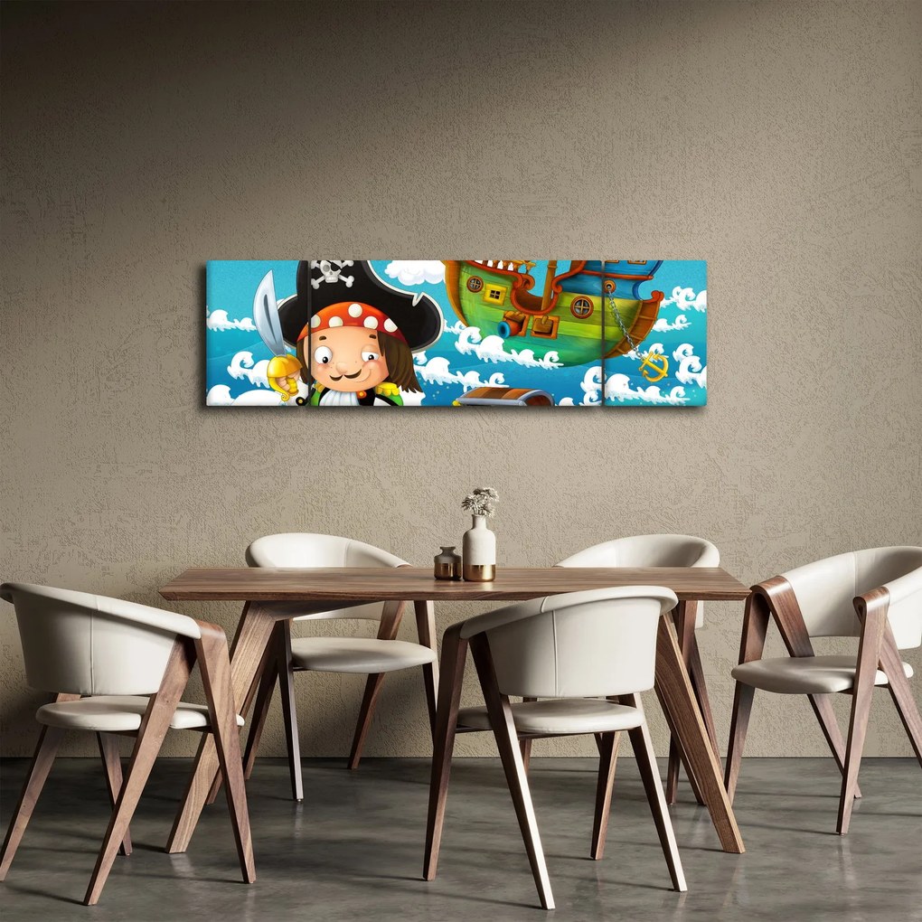 Obraz - Skarb piratów (170x50 cm)