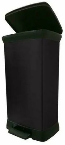 Curver Kosz na śmieci Rectangular 50 l, czarny