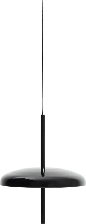 Czarna lampa sufitowa LED ze ściemniaczem z metalowym kloszem ø 16 cm Porte – Kave Home