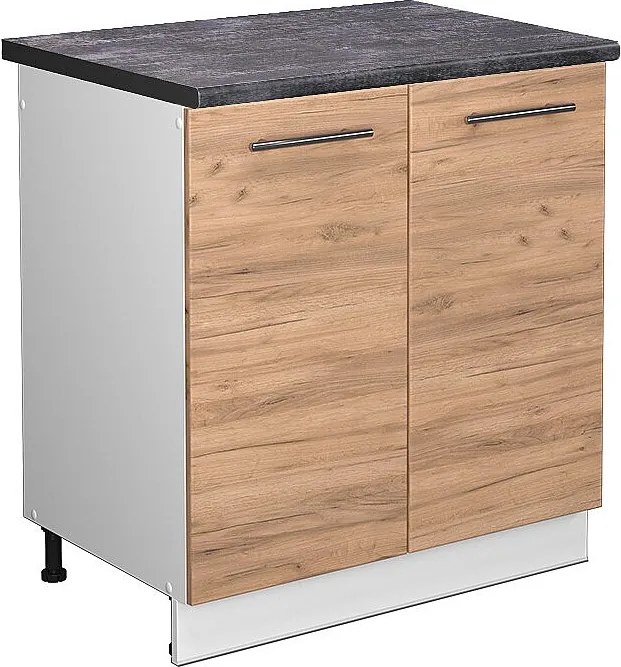 Szafka pod zlew złoty dąb energetyczny 80x60x82 fame-line