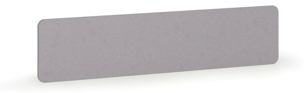 Parawan akustyczny na stół, tekstylny, 180 x 40 cm, szary