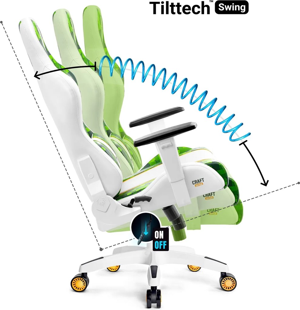 Fotel gamingowy młodzieżowy Diablo X-One 2.0 Small Size, Craft Edition