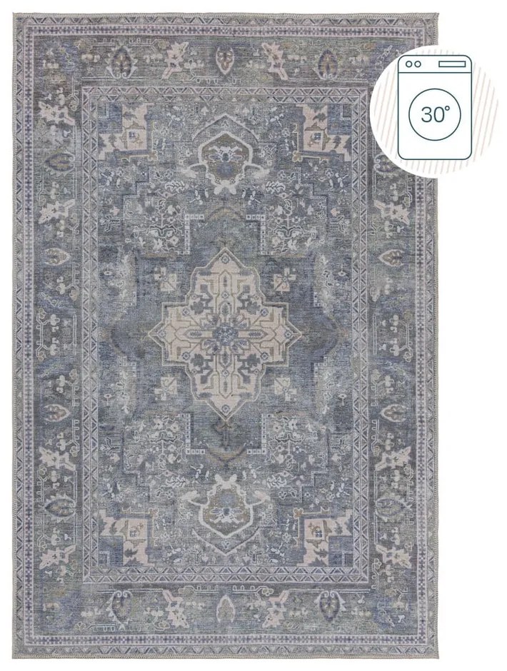 Zielony dywan z mieszanki włókien z recyklingu odpowiedni do prania 160x230 cm Windsor – Flair Rugs