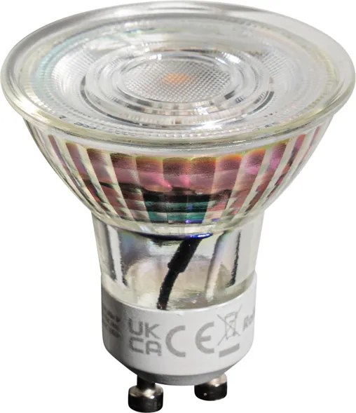Zestaw 5 ściemnialnych żarówek LED GU10 50mm Kelvin przezroczystych 4,5W 345 lm 2000-2700K
