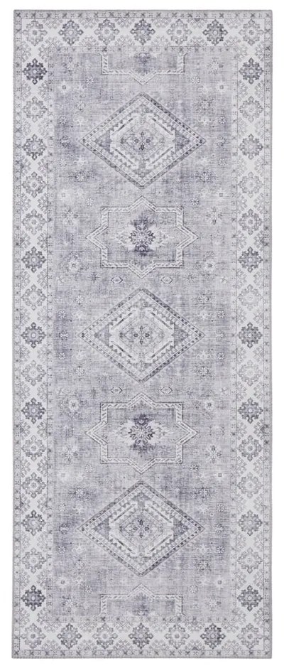 Jasnoszary chodnik Nouristan Gratia, 80x200 cm