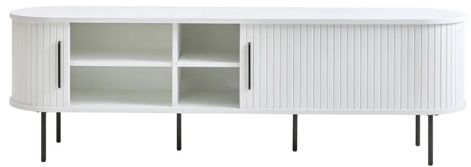 Biała szafka pod TV 180x56x45 cm Nola – Unique Furniture