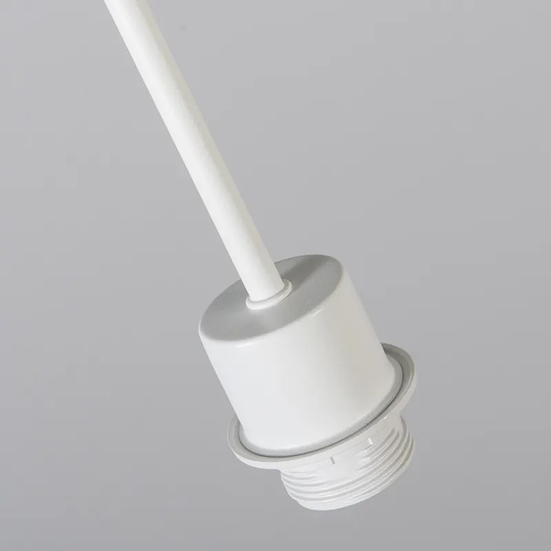 Nowoczesna lampa wisząca biała z abażurem 45 cm taupe - Combi 1 Nowoczesny Oswietlenie wewnetrzne