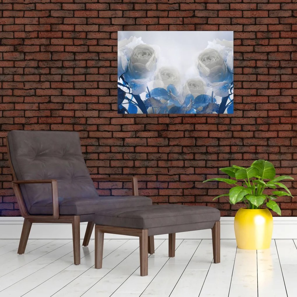 Obraz - Białe róże (70x50 cm)