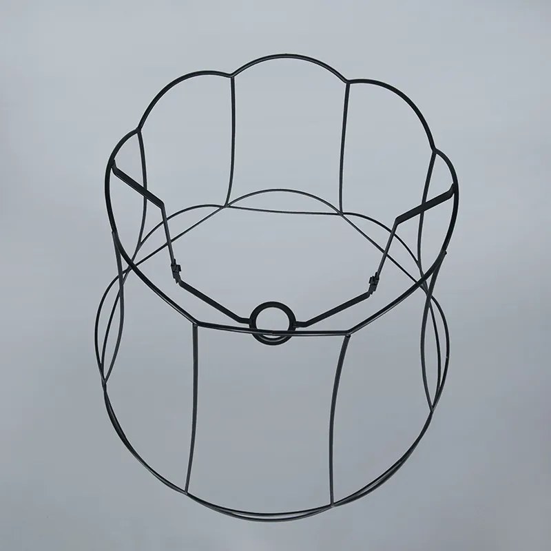 Klosz metalowy czarny 45/36 - Granny Frame Retro