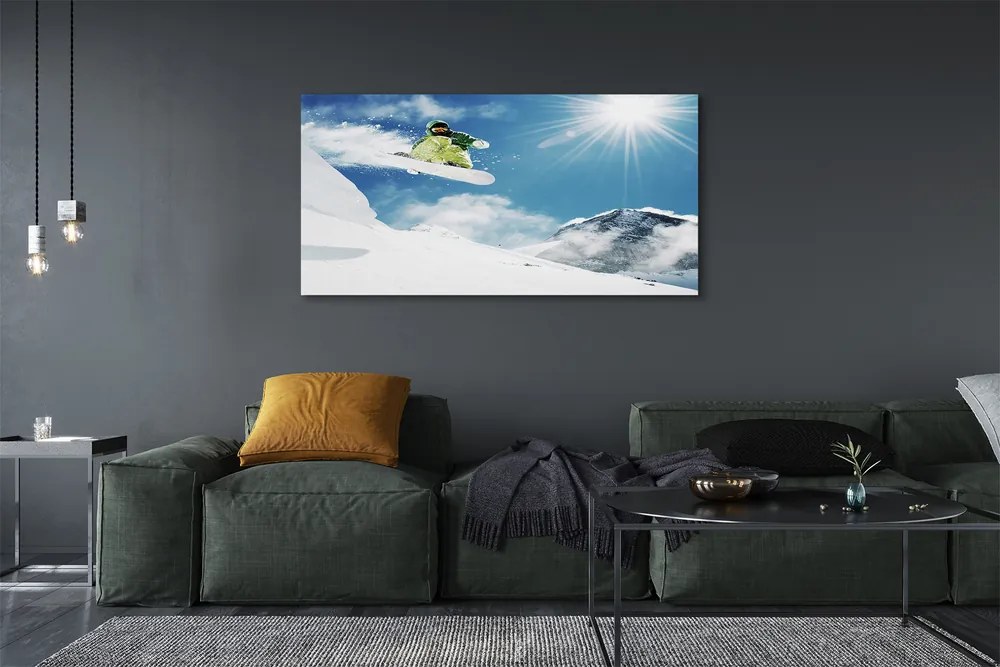 Obraz na płótnie Wolność Na Snowboardzie