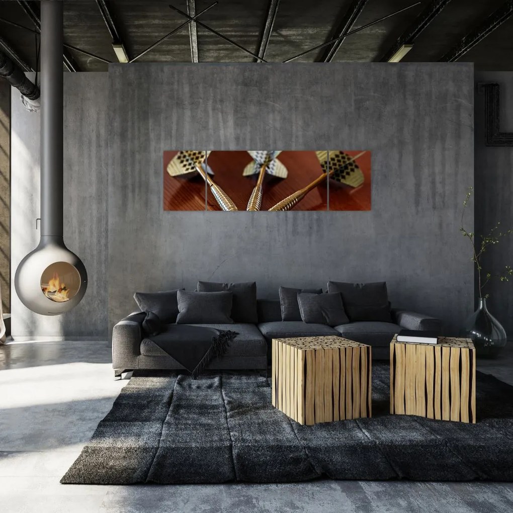 Obraz trzech strzałek (170x50 cm)
