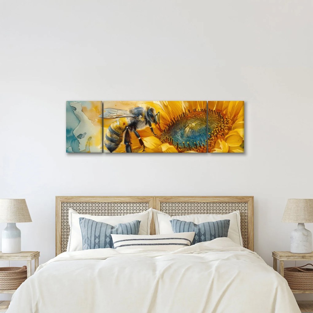 Obraz - Pszczoła, akwarela (170x50 cm)