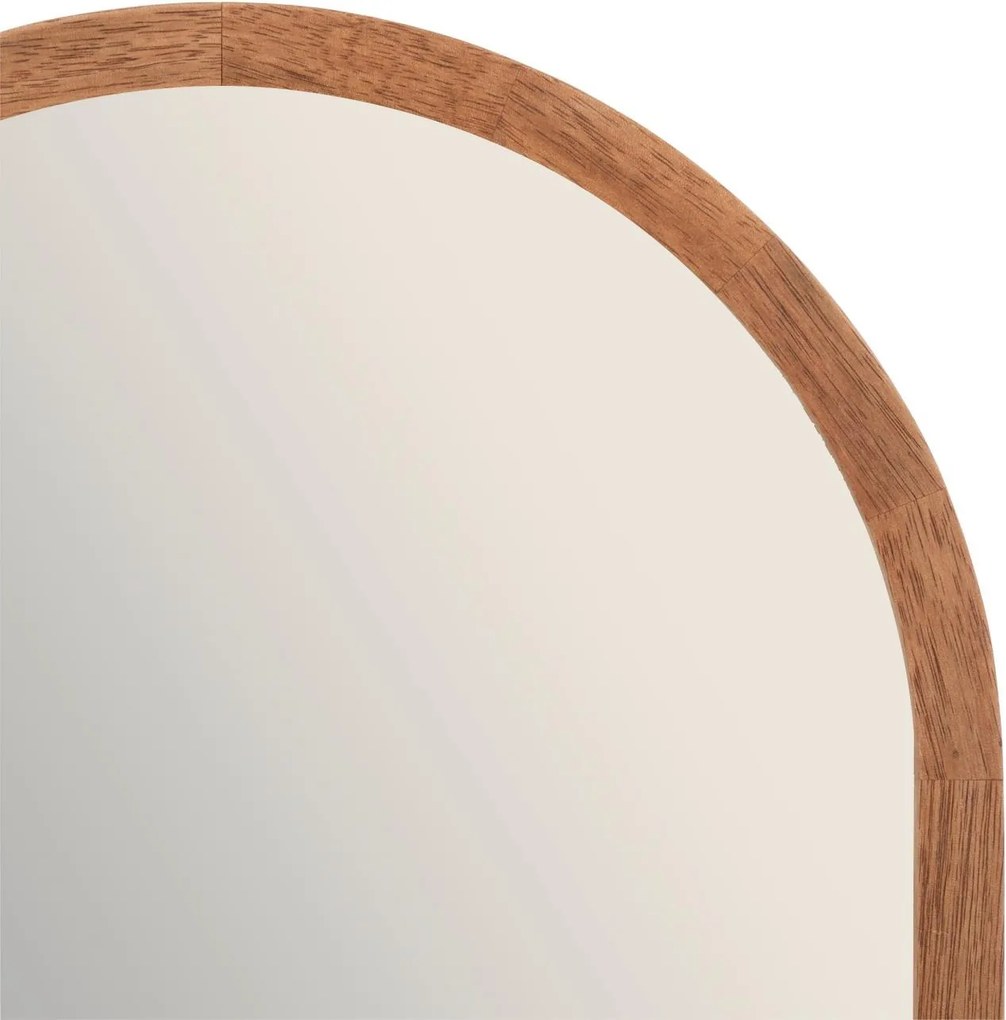 Lustro owalne w drewnianej ramie Gianni, 35 x 90 cm