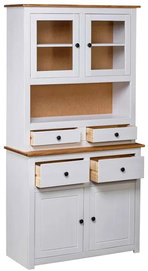 Biały drewniany kredens - Romda