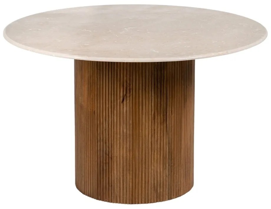 Okrągły stół z marmurowym blatem ø 120 cm – Ixia