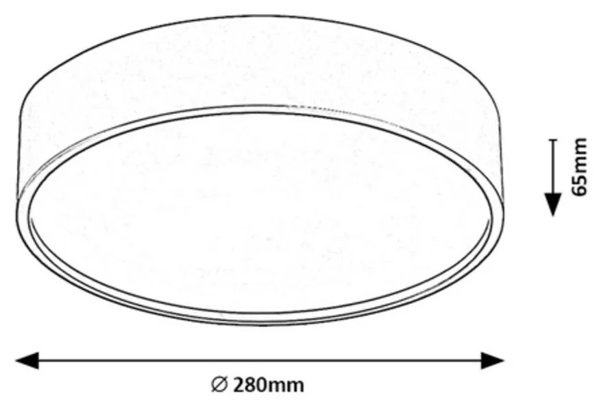 Rabalux 75010 oświetlenie sufitowe LED Larcia, 18 W, srebrny