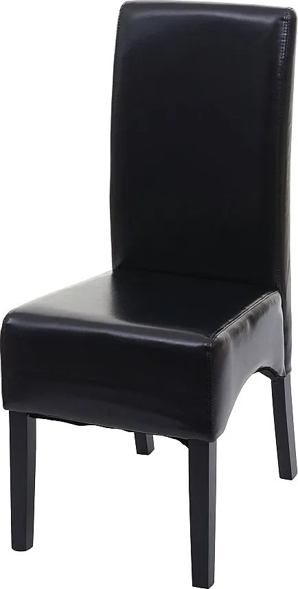 Krzesło do jadalni Crotone,  czarny, ciemne nogi