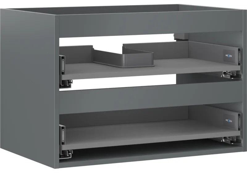 Mexen Box-A korpus szafki podumywalkowej 70 cm, 2 szuflady, grafit mat - 91AX0-0700-470-2-66