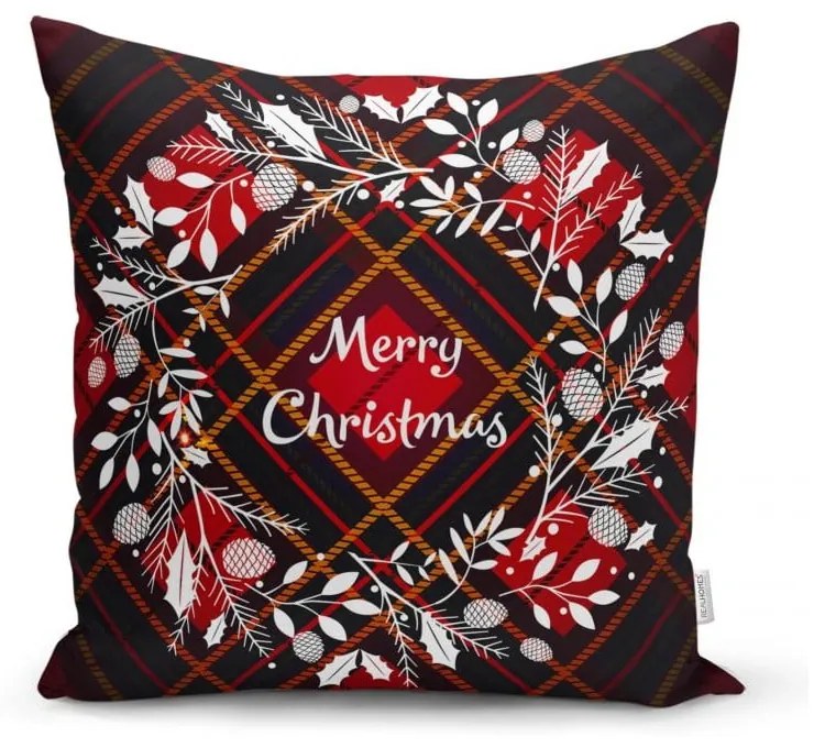 Zestaw 4 świątecznych poszewek na poduszki i bieżnika Minimalist Cushion Covers Tartan Christmas