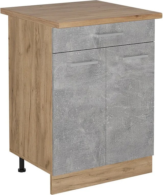 Szafka dolna do kuchni beton 60x60x81.6 r-line