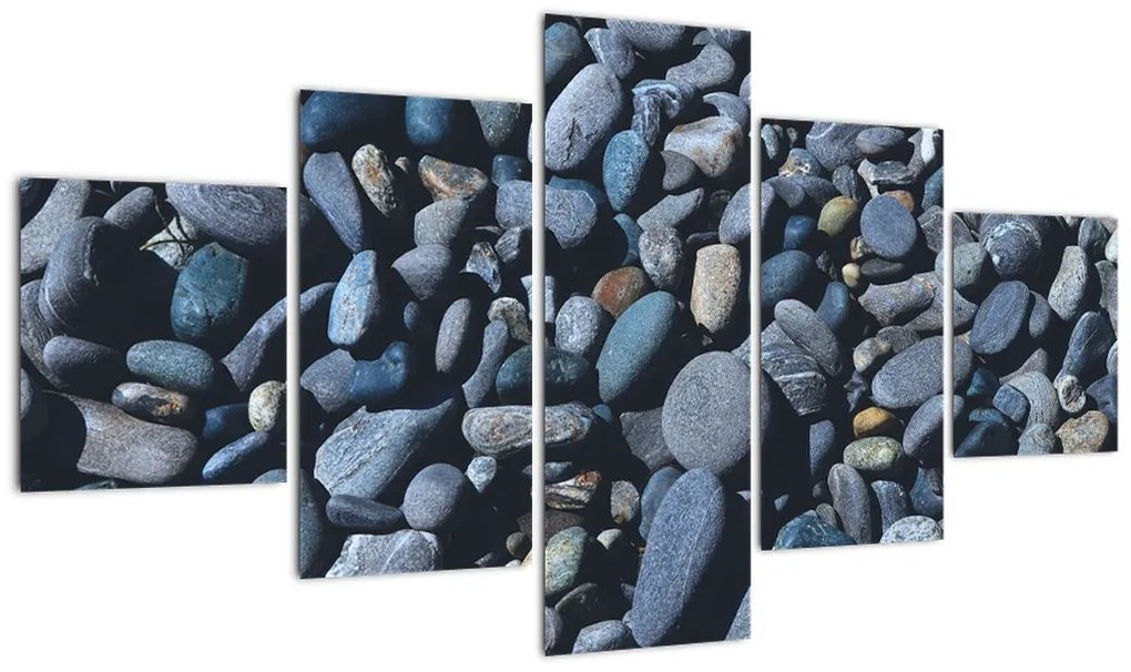 Obraz kamyków z plaży (125x70 cm)