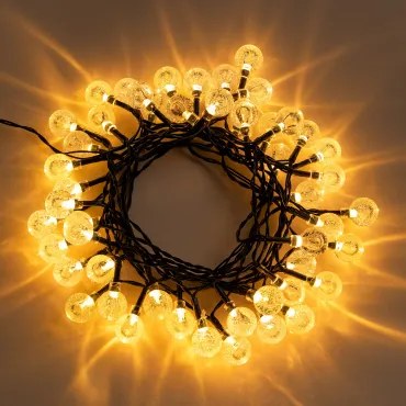 Girlanda Led Z Ładowarką Solarną 5 M Pepo Czarna - Sklum