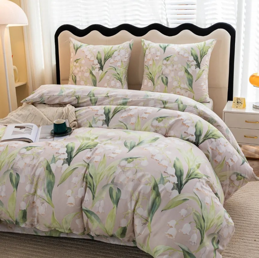 PrzytulneMieszkanie.pl PrzytulneMieszkanie.pl Pościel z mikrofibry MUGUET wzorowana Rozmiar pościeli: 70 x 80 cm | 140 x 200 cm