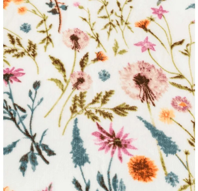 PrzytulneMieszkanie.pl PrzytulneMieszkanie.pl Pościel z mikropluszu HERBALIS kremowa Rozmiar pościeli: 2 szt 70 x 90 cm | 200 x 220 cm