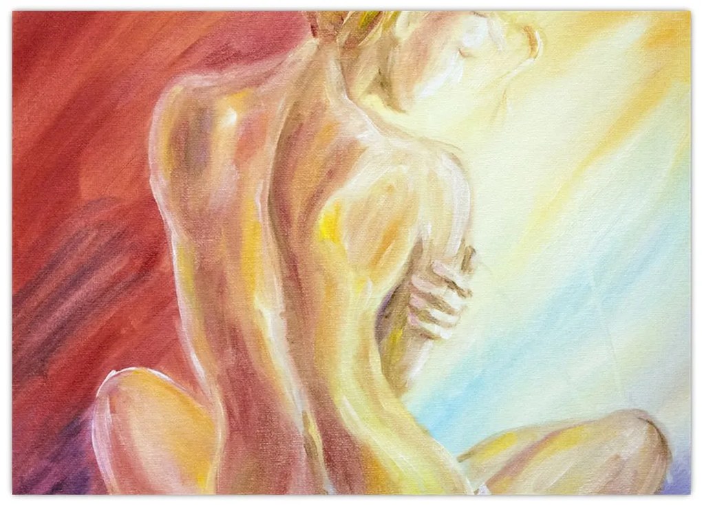 Obraz odpoczywającej kobiety, obraz olejny (70x50 cm)