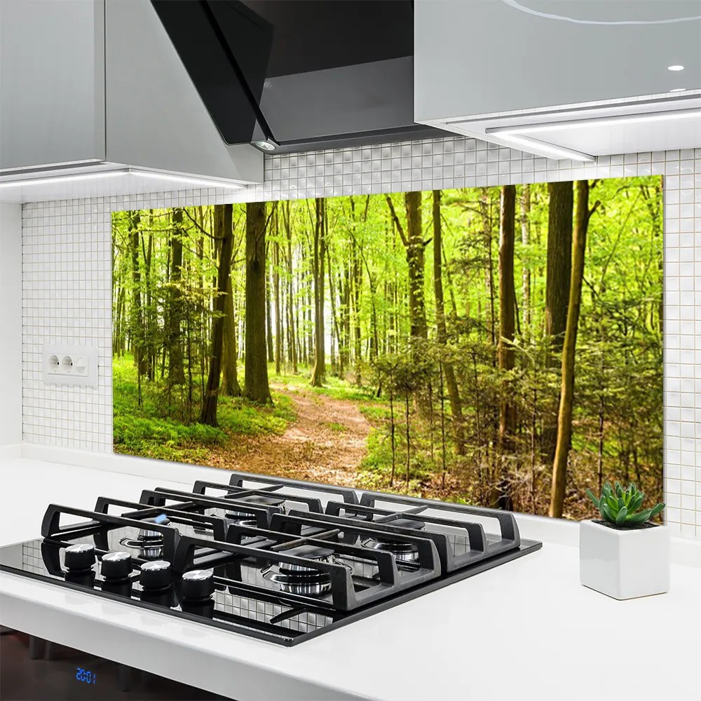 Panel nad blat kuchenny Ścieżka W Głębi Lasu