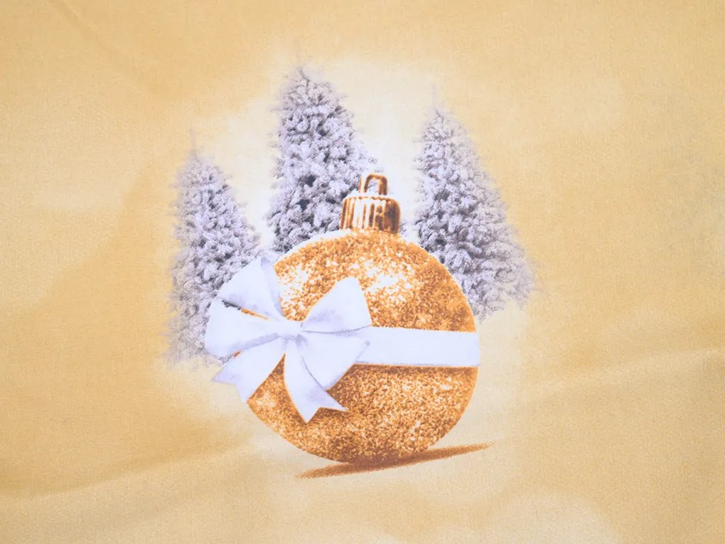 PrzytulneMieszkanie.pl PrzytulneMieszkanie.pl Pościel z mikrofibry TREES AND ORNAMENT żółta Rozmiar pościeli: 2 szt 70 x 90 cm | 200 x 220 cm