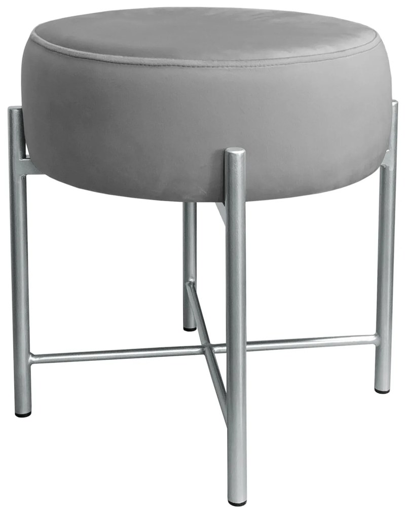 Taboret Pola noga metalowa szara MG17