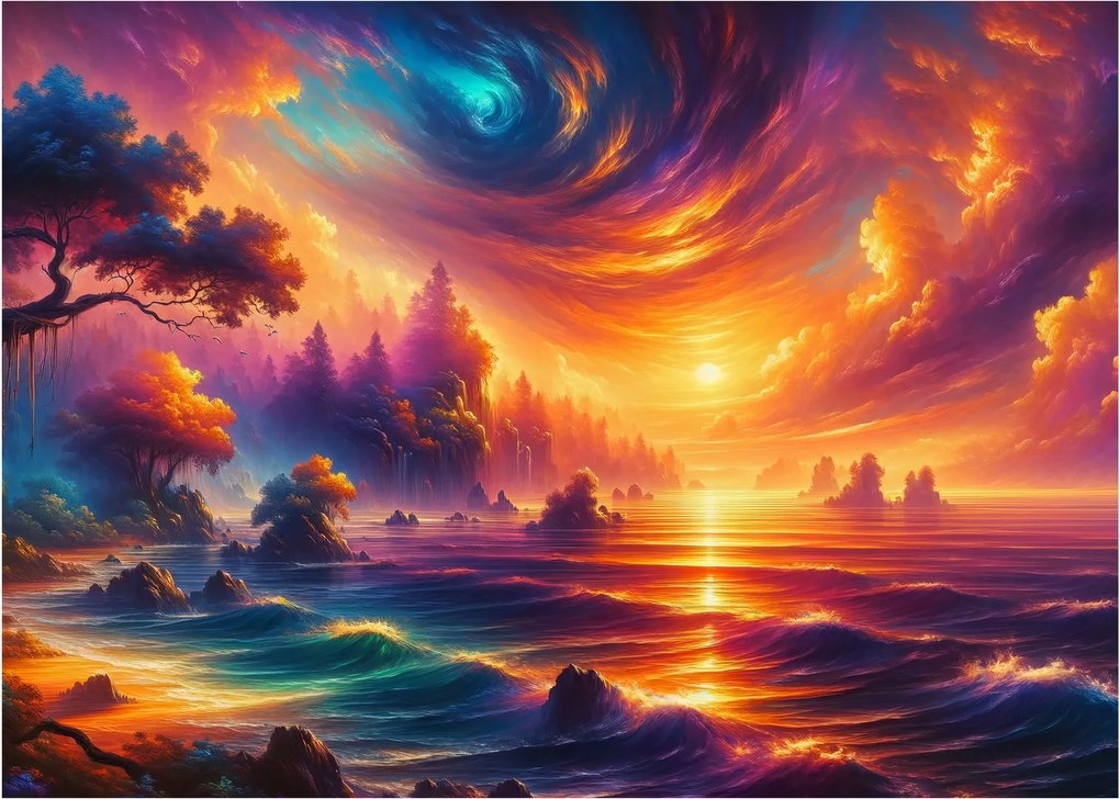 Obraz - Magiczny świat (70x50 cm)