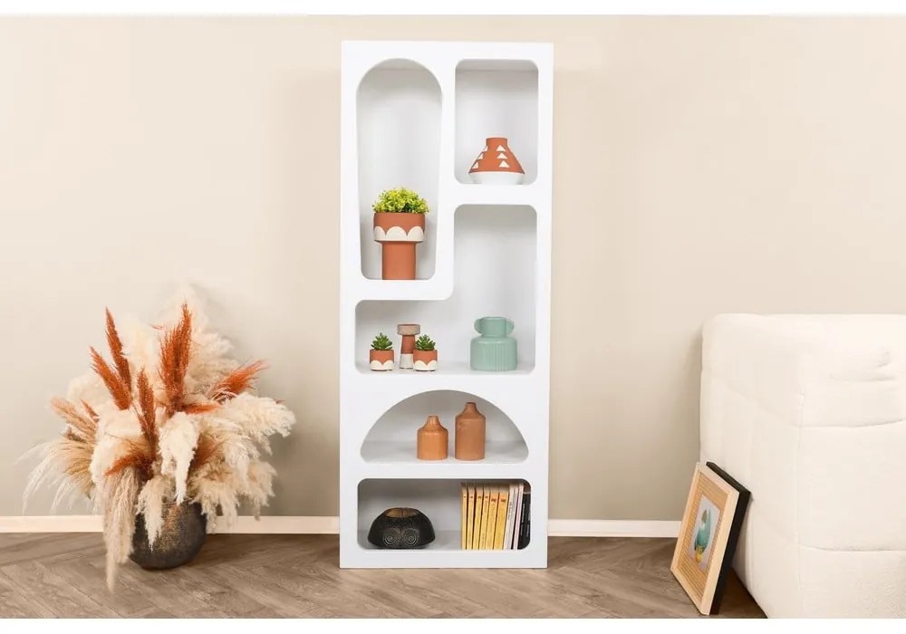 Biały regał 60x150 cm Lorin – Kalune Design