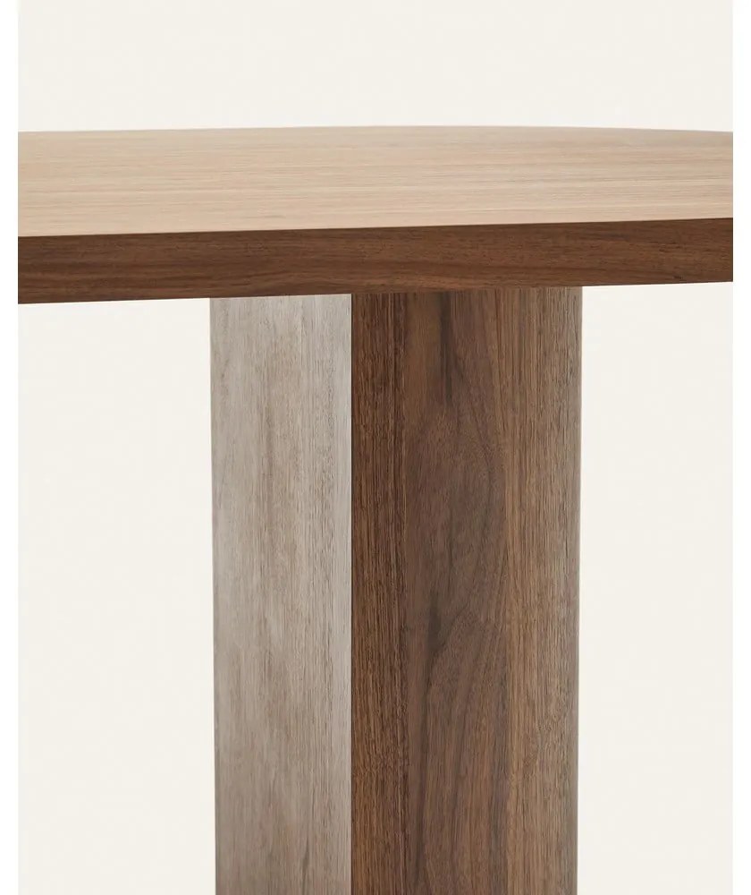 Okrągły stół z blatem w dekorze orzecha 100x200 cm Nealy – Kave Home