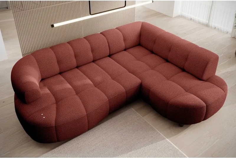 Narożnik VELPA L z elektryczną regulacją siedziska Prawostronny w tkaninie JAGUAR 09 WERSAL