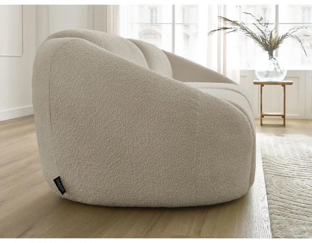 Beżowa sofa z materiału bouclé 230 cm Tina – Bobochic Paris