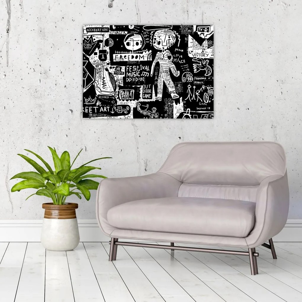 Obraz na szkle - Graffiti (70x50 cm)